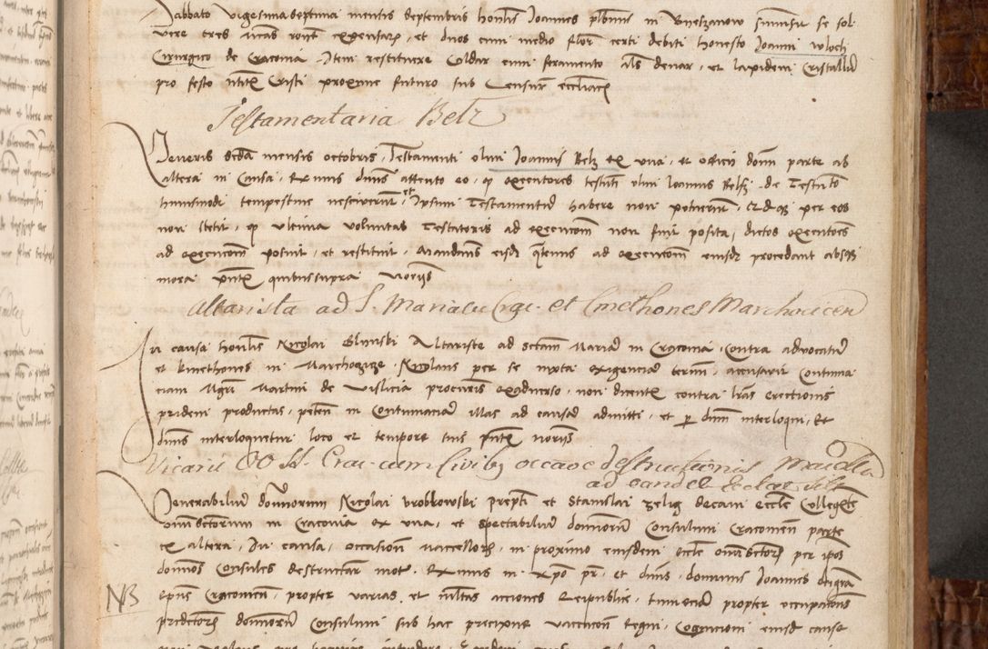 Zdjęcie nr 126 dla obiektu archiwalnego: Volumen I-mum actorum R. D. Joannis Konarski, episcopi Cracoviensis ab an D. 1503 ad annum 1514 inclusive acticata et registata, quorum indicem in dine voluminis videre est.