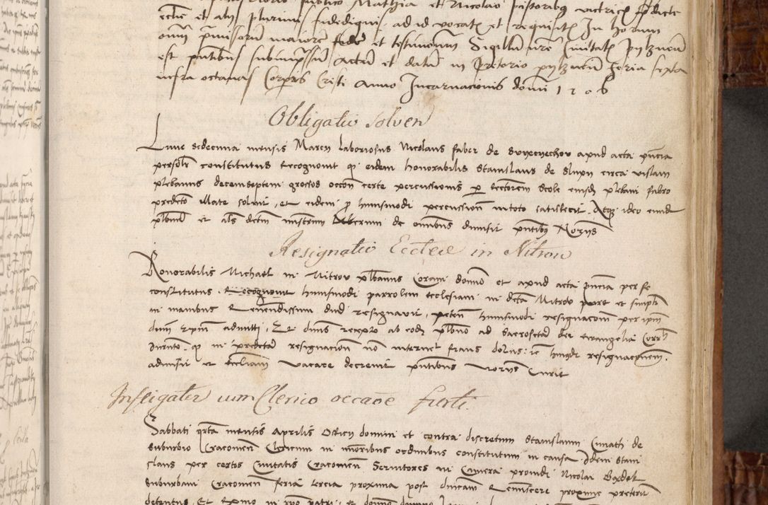Zdjęcie nr 112 dla obiektu archiwalnego: Volumen I-mum actorum R. D. Joannis Konarski, episcopi Cracoviensis ab an D. 1503 ad annum 1514 inclusive acticata et registata, quorum indicem in dine voluminis videre est.