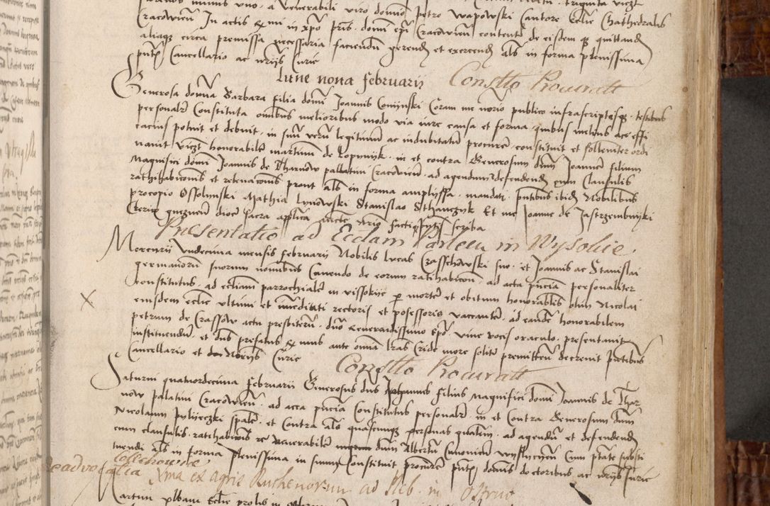 Zdjęcie nr 104 dla obiektu archiwalnego: Volumen I-mum actorum R. D. Joannis Konarski, episcopi Cracoviensis ab an D. 1503 ad annum 1514 inclusive acticata et registata, quorum indicem in dine voluminis videre est.