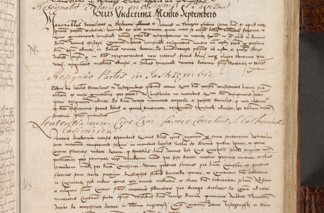 Zdjęcie nr 100 dla obiektu archiwalnego: Volumen I-mum actorum R. D. Joannis Konarski, episcopi Cracoviensis ab an D. 1503 ad annum 1514 inclusive acticata et registata, quorum indicem in dine voluminis videre est.