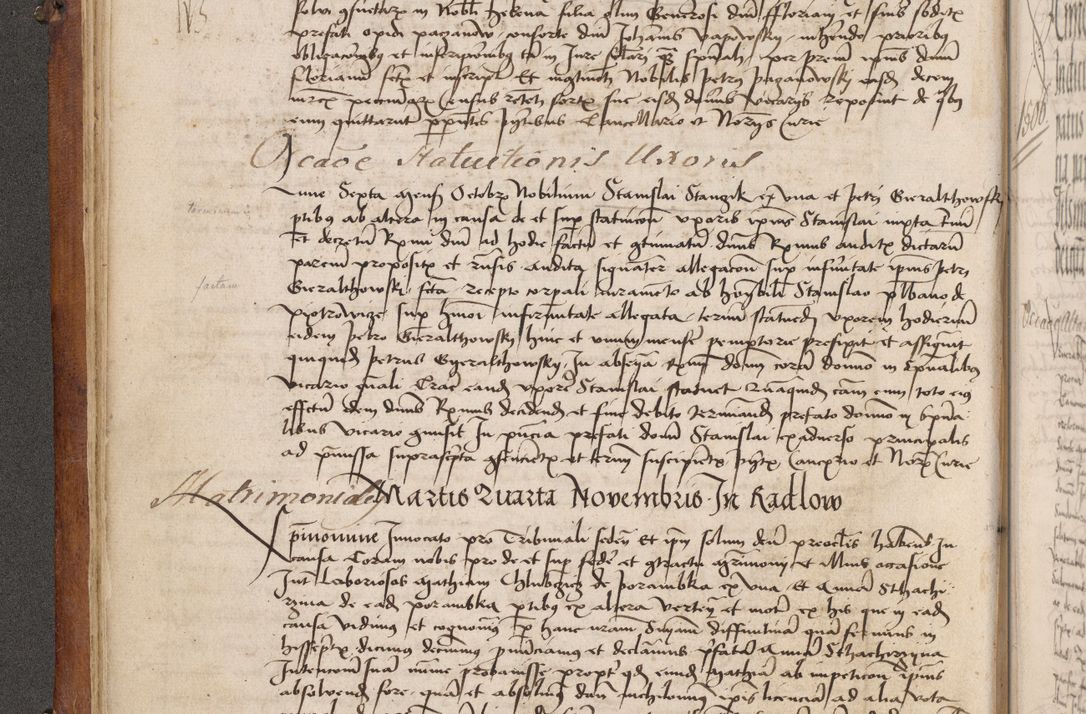 Zdjęcie nr 101 dla obiektu archiwalnego: Volumen I-mum actorum R. D. Joannis Konarski, episcopi Cracoviensis ab an D. 1503 ad annum 1514 inclusive acticata et registata, quorum indicem in dine voluminis videre est.