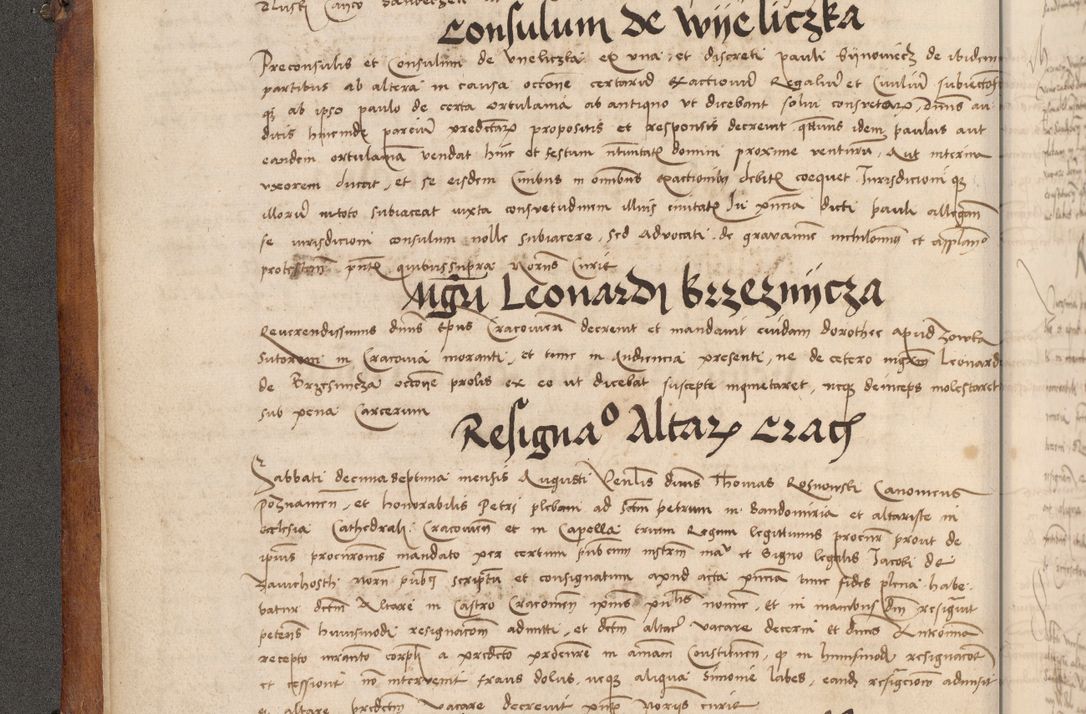 Zdjęcie nr 45 dla obiektu archiwalnego: Volumen I-mum actorum R. D. Joannis Konarski, episcopi Cracoviensis ab an D. 1503 ad annum 1514 inclusive acticata et registata, quorum indicem in dine voluminis videre est.
