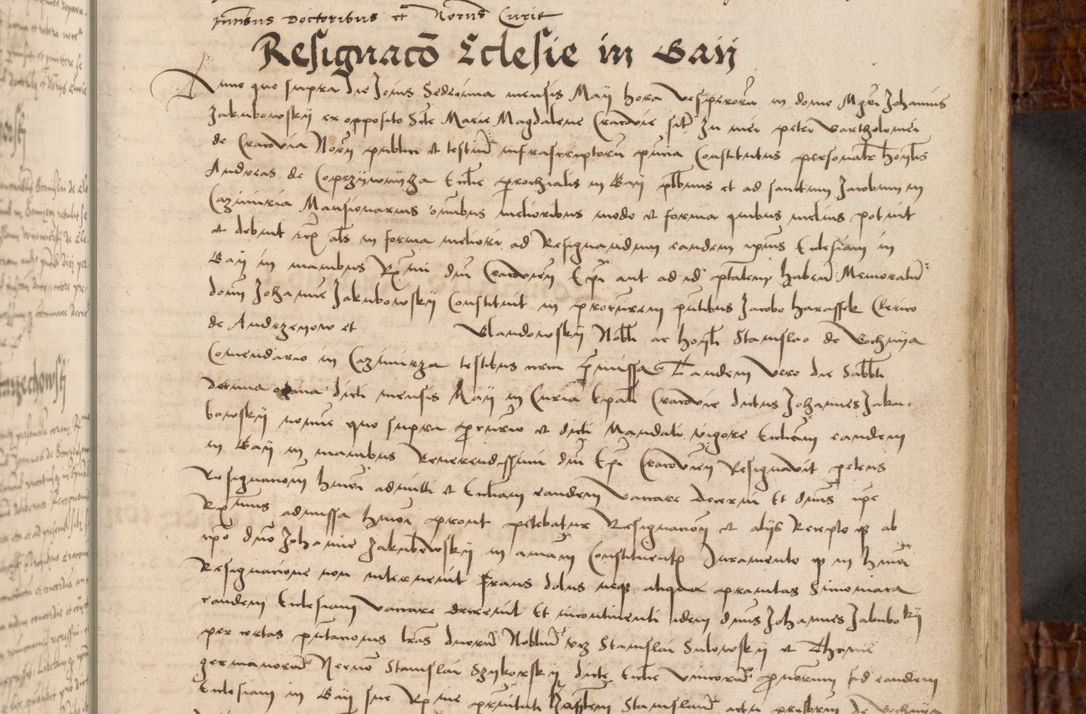 Zdjęcie nr 34 dla obiektu archiwalnego: Volumen I-mum actorum R. D. Joannis Konarski, episcopi Cracoviensis ab an D. 1503 ad annum 1514 inclusive acticata et registata, quorum indicem in dine voluminis videre est.