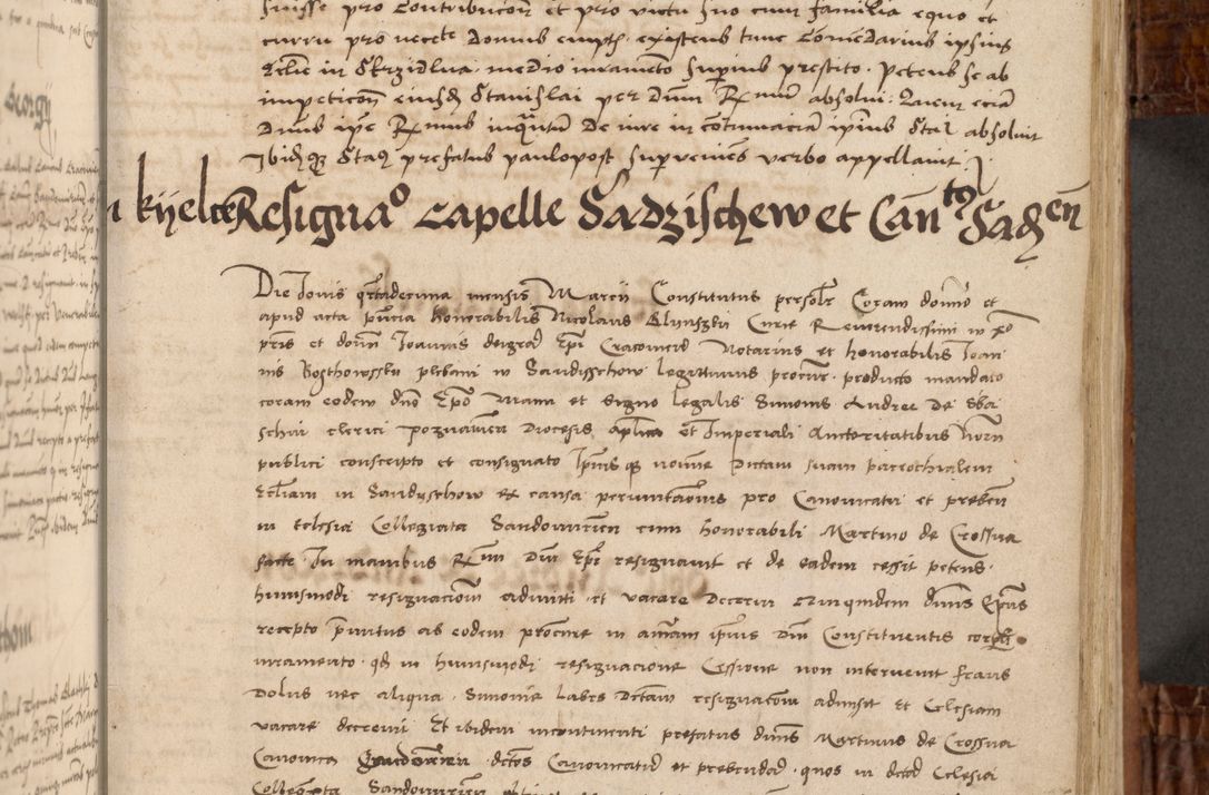 Zdjęcie nr 28 dla obiektu archiwalnego: Volumen I-mum actorum R. D. Joannis Konarski, episcopi Cracoviensis ab an D. 1503 ad annum 1514 inclusive acticata et registata, quorum indicem in dine voluminis videre est.