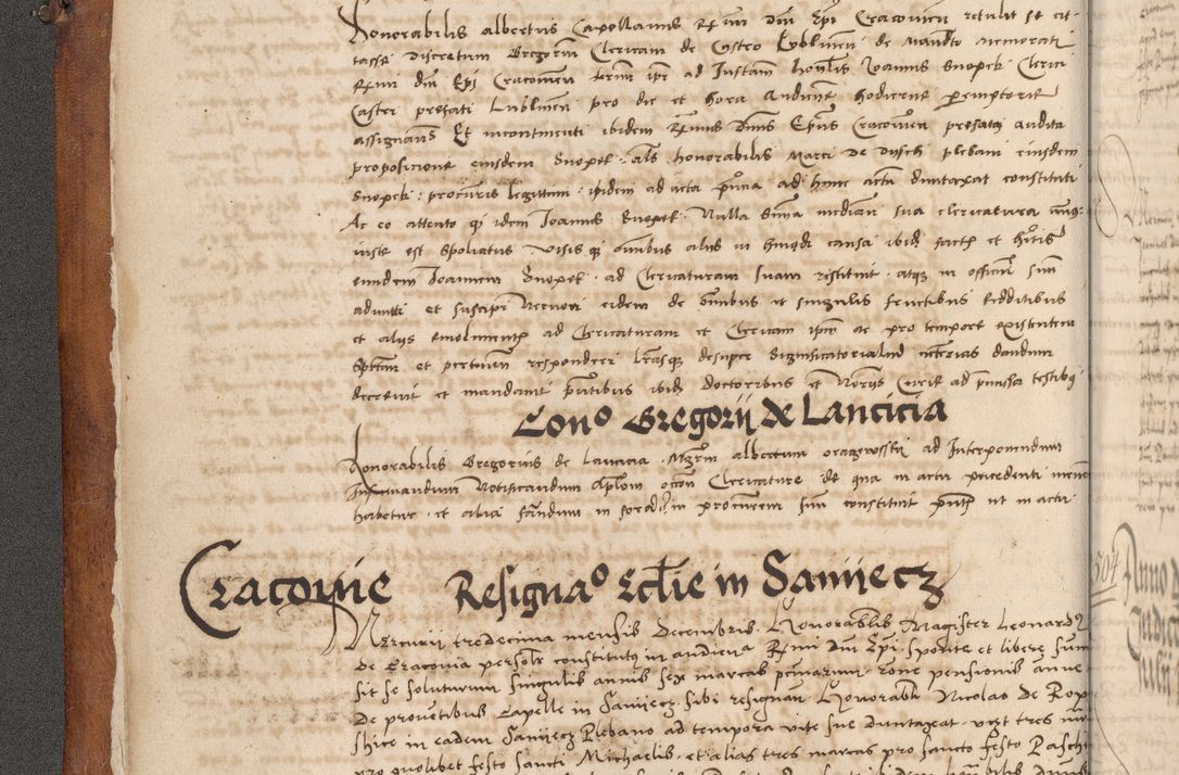 Zdjęcie nr 23 dla obiektu archiwalnego: Volumen I-mum actorum R. D. Joannis Konarski, episcopi Cracoviensis ab an D. 1503 ad annum 1514 inclusive acticata et registata, quorum indicem in dine voluminis videre est.