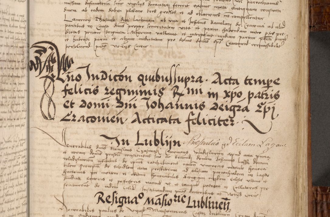 Zdjęcie nr 20 dla obiektu archiwalnego: Volumen I-mum actorum R. D. Joannis Konarski, episcopi Cracoviensis ab an D. 1503 ad annum 1514 inclusive acticata et registata, quorum indicem in dine voluminis videre est.