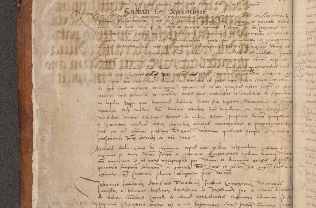 Zdjęcie nr 11 dla obiektu archiwalnego: Volumen I-mum actorum R. D. Joannis Konarski, episcopi Cracoviensis ab an D. 1503 ad annum 1514 inclusive acticata et registata, quorum indicem in dine voluminis videre est.