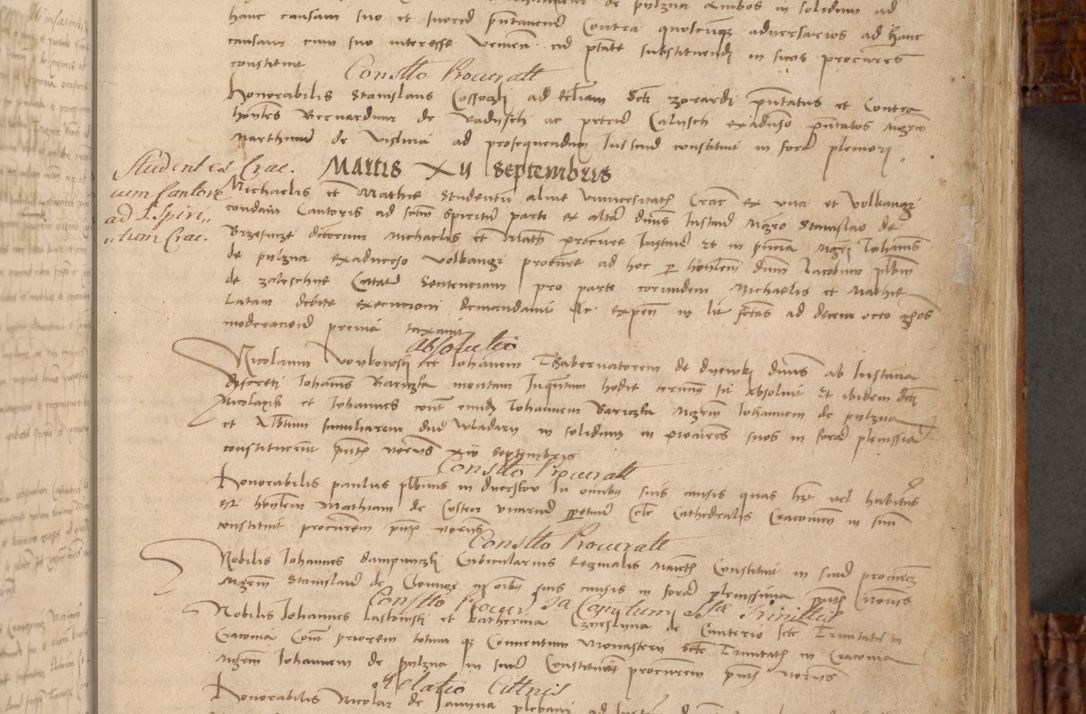 Zdjęcie nr 12 dla obiektu archiwalnego: Volumen I-mum actorum R. D. Joannis Konarski, episcopi Cracoviensis ab an D. 1503 ad annum 1514 inclusive acticata et registata, quorum indicem in dine voluminis videre est.