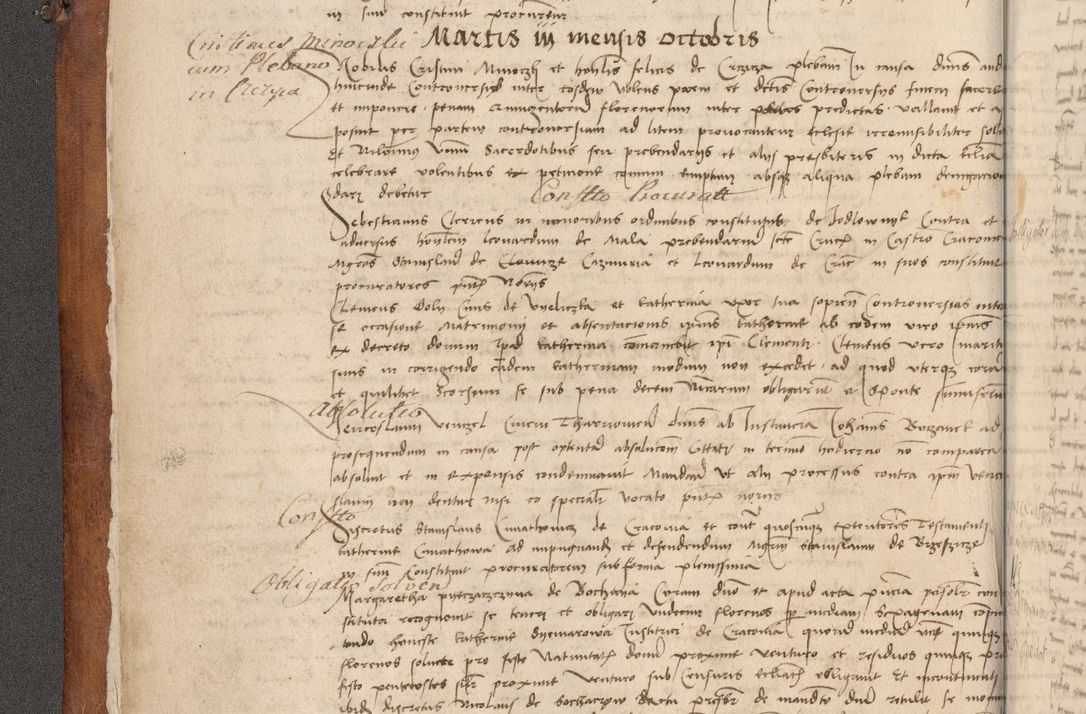 Zdjęcie nr 15 dla obiektu archiwalnego: Volumen I-mum actorum R. D. Joannis Konarski, episcopi Cracoviensis ab an D. 1503 ad annum 1514 inclusive acticata et registata, quorum indicem in dine voluminis videre est.
