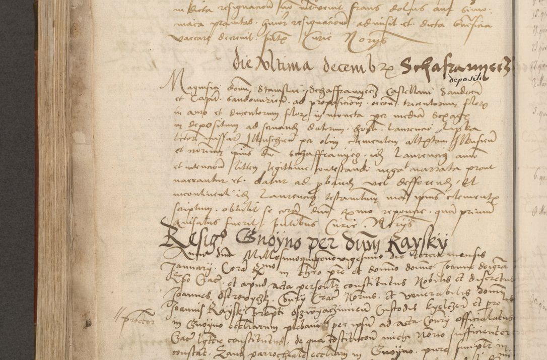 Zdjęcie nr 529 dla obiektu archiwalnego: Volumen II - um actorum episcopalium Joannis Konarski, episcopi Cracoviensis annorum sequentium: 1515, 1516, 1517, 1518, 1519, quorum indicem in dine huius voluminis videre est.