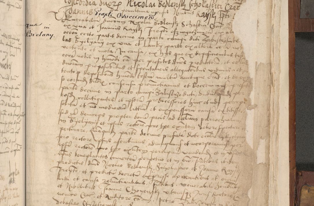 Zdjęcie nr 524 dla obiektu archiwalnego: Volumen II - um actorum episcopalium Joannis Konarski, episcopi Cracoviensis annorum sequentium: 1515, 1516, 1517, 1518, 1519, quorum indicem in dine huius voluminis videre est.