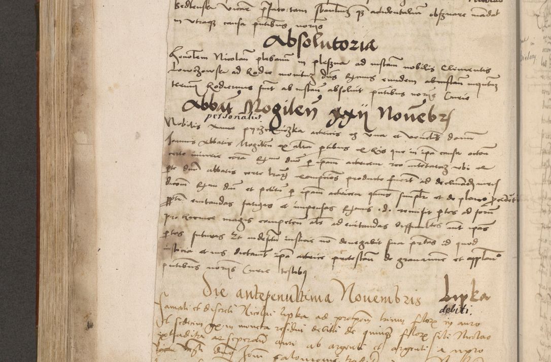 Zdjęcie nr 523 dla obiektu archiwalnego: Volumen II - um actorum episcopalium Joannis Konarski, episcopi Cracoviensis annorum sequentium: 1515, 1516, 1517, 1518, 1519, quorum indicem in dine huius voluminis videre est.