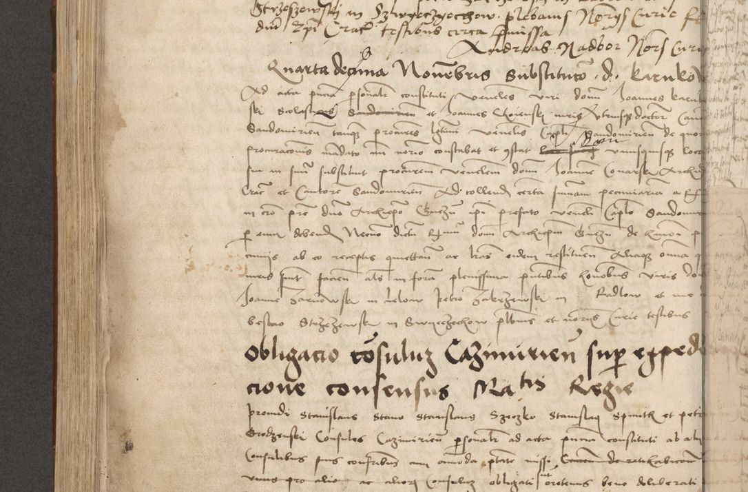 Zdjęcie nr 513 dla obiektu archiwalnego: Volumen II - um actorum episcopalium Joannis Konarski, episcopi Cracoviensis annorum sequentium: 1515, 1516, 1517, 1518, 1519, quorum indicem in dine huius voluminis videre est.