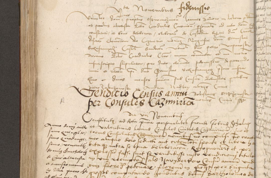 Zdjęcie nr 507 dla obiektu archiwalnego: Volumen II - um actorum episcopalium Joannis Konarski, episcopi Cracoviensis annorum sequentium: 1515, 1516, 1517, 1518, 1519, quorum indicem in dine huius voluminis videre est.