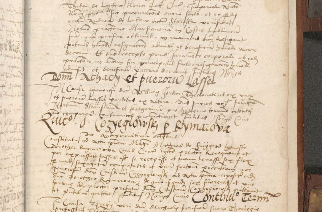 Zdjęcie nr 506 dla obiektu archiwalnego: Volumen II - um actorum episcopalium Joannis Konarski, episcopi Cracoviensis annorum sequentium: 1515, 1516, 1517, 1518, 1519, quorum indicem in dine huius voluminis videre est.