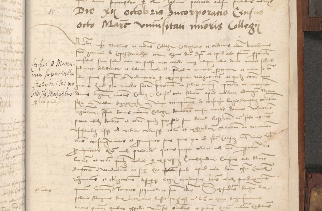 Zdjęcie nr 500 dla obiektu archiwalnego: Volumen II - um actorum episcopalium Joannis Konarski, episcopi Cracoviensis annorum sequentium: 1515, 1516, 1517, 1518, 1519, quorum indicem in dine huius voluminis videre est.