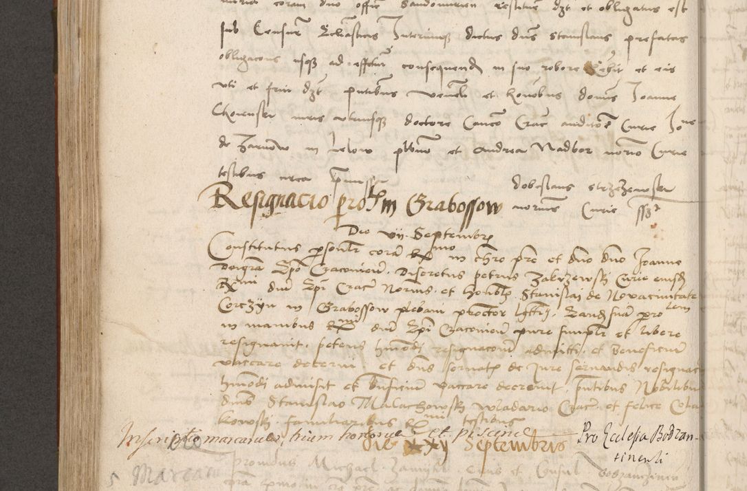 Zdjęcie nr 495 dla obiektu archiwalnego: Volumen II - um actorum episcopalium Joannis Konarski, episcopi Cracoviensis annorum sequentium: 1515, 1516, 1517, 1518, 1519, quorum indicem in dine huius voluminis videre est.