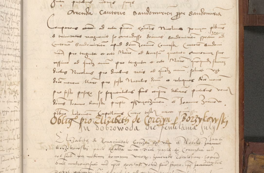 Zdjęcie nr 490 dla obiektu archiwalnego: Volumen II - um actorum episcopalium Joannis Konarski, episcopi Cracoviensis annorum sequentium: 1515, 1516, 1517, 1518, 1519, quorum indicem in dine huius voluminis videre est.