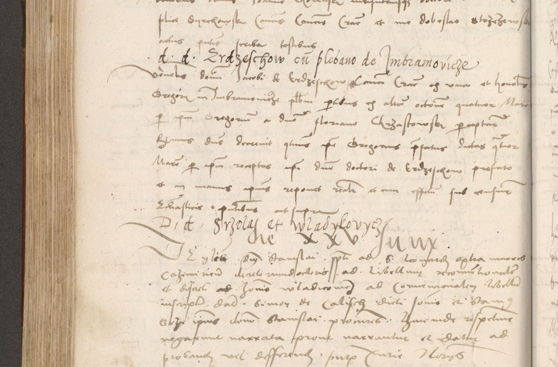 Zdjęcie nr 485 dla obiektu archiwalnego: Volumen II - um actorum episcopalium Joannis Konarski, episcopi Cracoviensis annorum sequentium: 1515, 1516, 1517, 1518, 1519, quorum indicem in dine huius voluminis videre est.