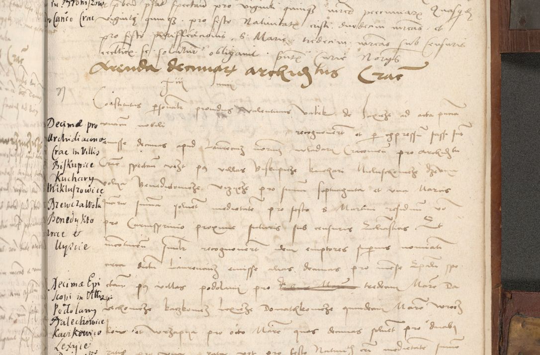 Zdjęcie nr 480 dla obiektu archiwalnego: Volumen II - um actorum episcopalium Joannis Konarski, episcopi Cracoviensis annorum sequentium: 1515, 1516, 1517, 1518, 1519, quorum indicem in dine huius voluminis videre est.