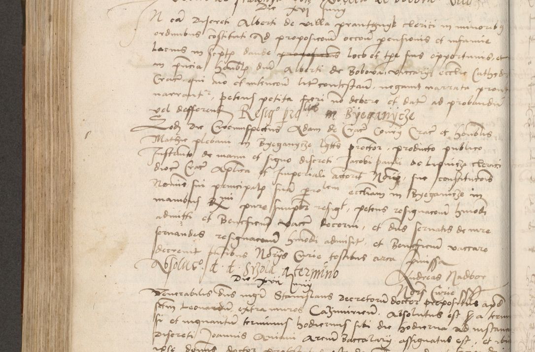Zdjęcie nr 481 dla obiektu archiwalnego: Volumen II - um actorum episcopalium Joannis Konarski, episcopi Cracoviensis annorum sequentium: 1515, 1516, 1517, 1518, 1519, quorum indicem in dine huius voluminis videre est.