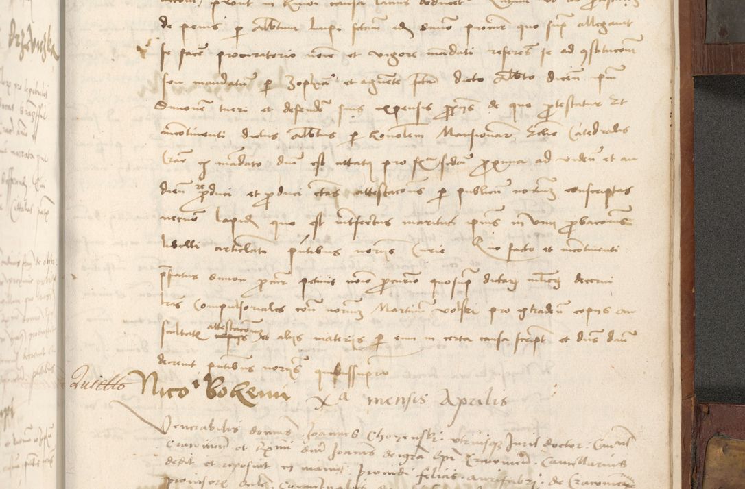 Zdjęcie nr 458 dla obiektu archiwalnego: Volumen II - um actorum episcopalium Joannis Konarski, episcopi Cracoviensis annorum sequentium: 1515, 1516, 1517, 1518, 1519, quorum indicem in dine huius voluminis videre est.