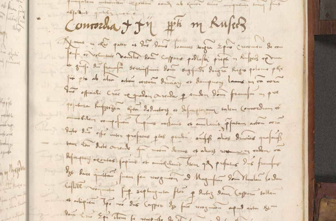 Zdjęcie nr 444 dla obiektu archiwalnego: Volumen II - um actorum episcopalium Joannis Konarski, episcopi Cracoviensis annorum sequentium: 1515, 1516, 1517, 1518, 1519, quorum indicem in dine huius voluminis videre est.