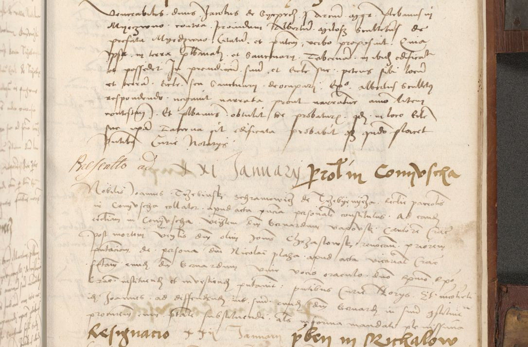 Zdjęcie nr 430 dla obiektu archiwalnego: Volumen II - um actorum episcopalium Joannis Konarski, episcopi Cracoviensis annorum sequentium: 1515, 1516, 1517, 1518, 1519, quorum indicem in dine huius voluminis videre est.