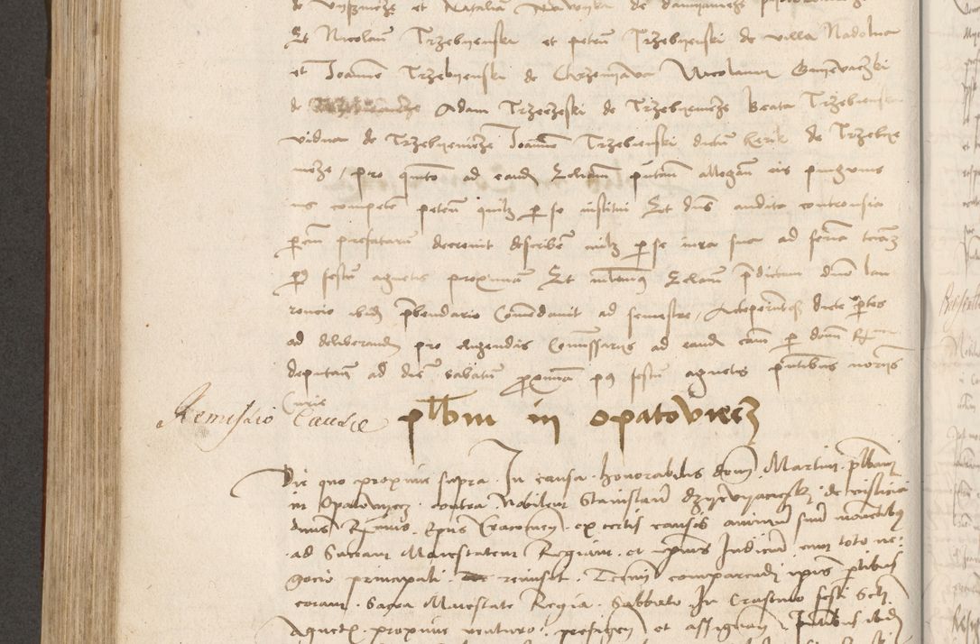 Zdjęcie nr 429 dla obiektu archiwalnego: Volumen II - um actorum episcopalium Joannis Konarski, episcopi Cracoviensis annorum sequentium: 1515, 1516, 1517, 1518, 1519, quorum indicem in dine huius voluminis videre est.