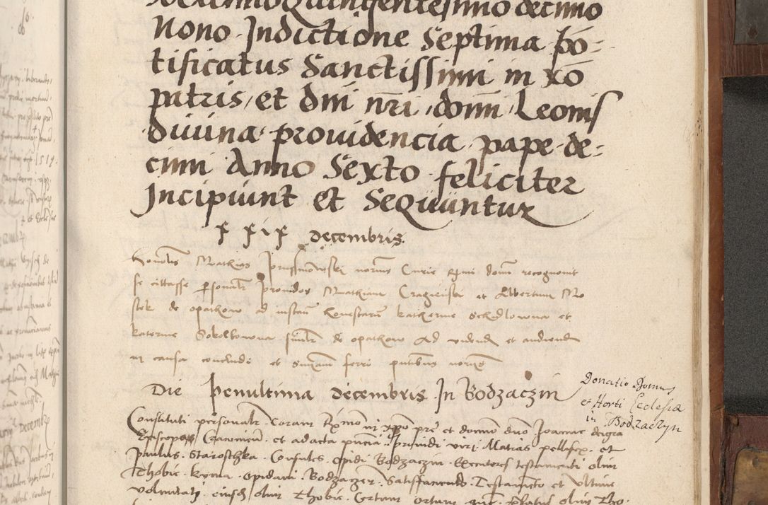 Zdjęcie nr 424 dla obiektu archiwalnego: Volumen II - um actorum episcopalium Joannis Konarski, episcopi Cracoviensis annorum sequentium: 1515, 1516, 1517, 1518, 1519, quorum indicem in dine huius voluminis videre est.