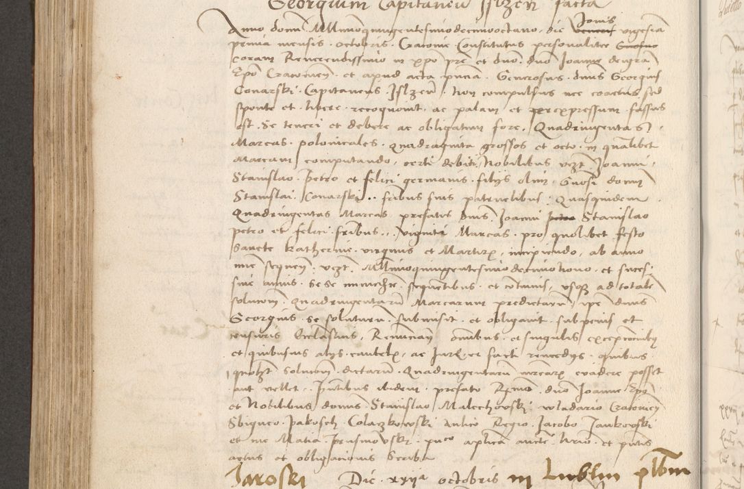 Zdjęcie nr 415 dla obiektu archiwalnego: Volumen II - um actorum episcopalium Joannis Konarski, episcopi Cracoviensis annorum sequentium: 1515, 1516, 1517, 1518, 1519, quorum indicem in dine huius voluminis videre est.