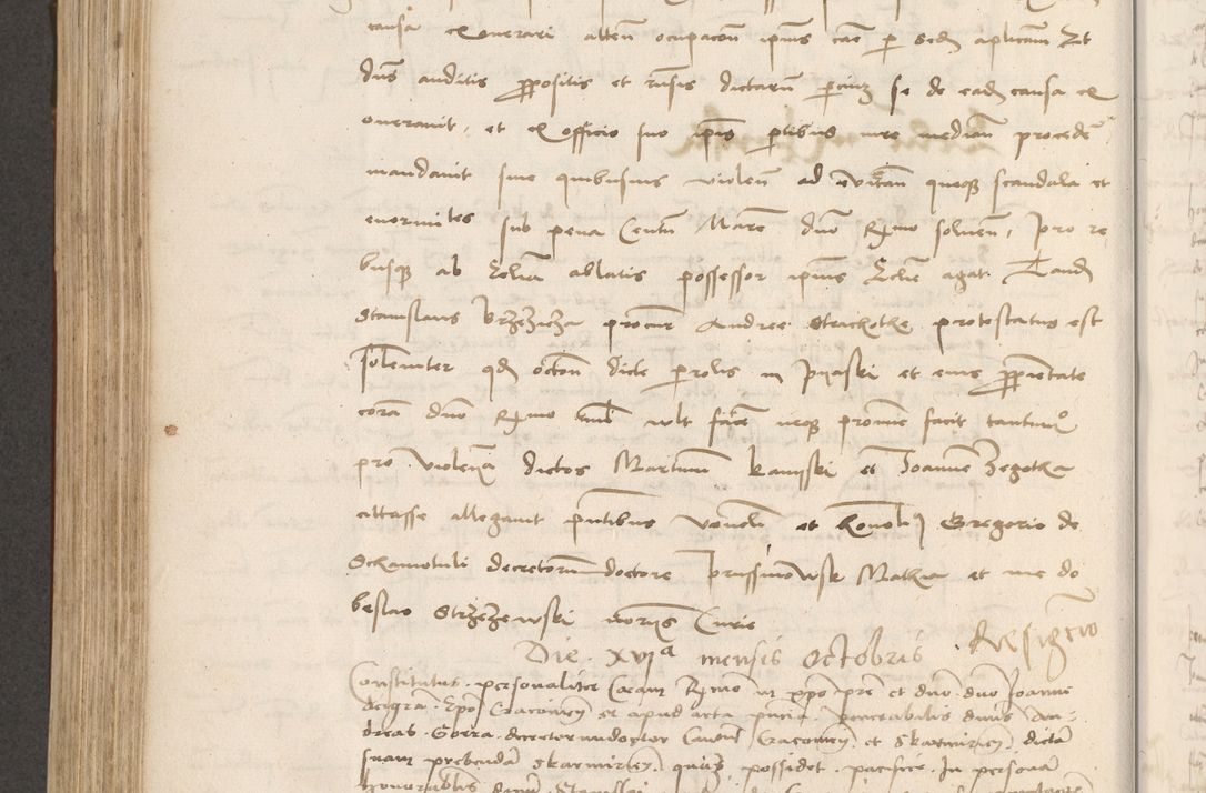 Zdjęcie nr 413 dla obiektu archiwalnego: Volumen II - um actorum episcopalium Joannis Konarski, episcopi Cracoviensis annorum sequentium: 1515, 1516, 1517, 1518, 1519, quorum indicem in dine huius voluminis videre est.