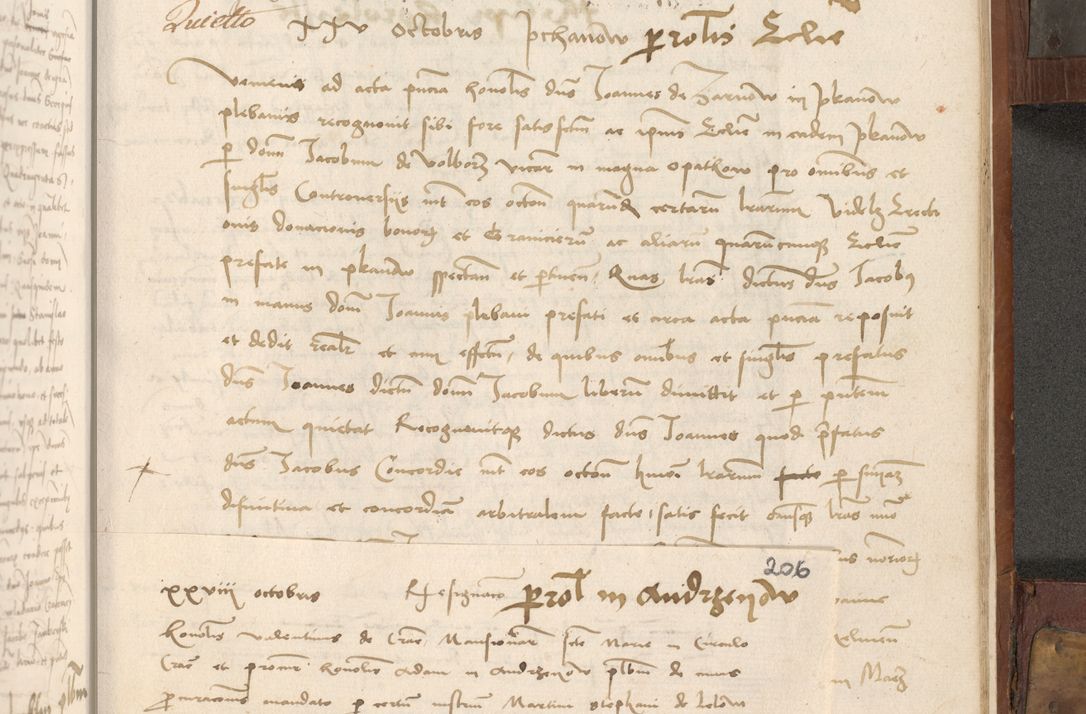 Zdjęcie nr 416 dla obiektu archiwalnego: Volumen II - um actorum episcopalium Joannis Konarski, episcopi Cracoviensis annorum sequentium: 1515, 1516, 1517, 1518, 1519, quorum indicem in dine huius voluminis videre est.