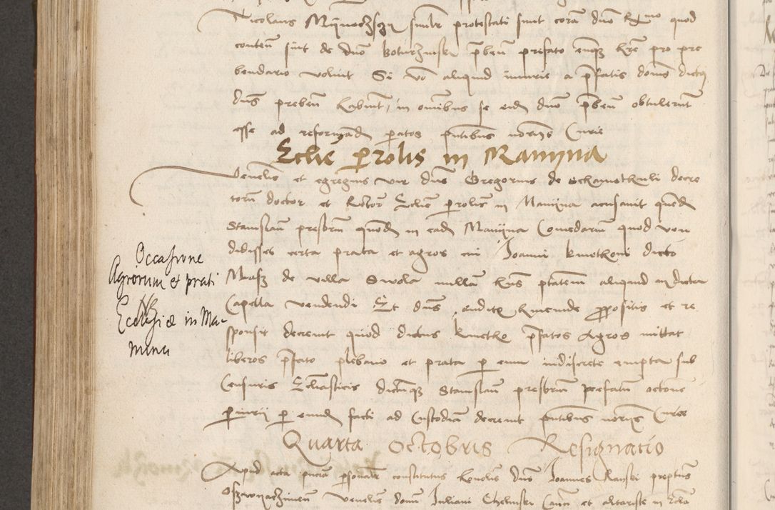 Zdjęcie nr 409 dla obiektu archiwalnego: Volumen II - um actorum episcopalium Joannis Konarski, episcopi Cracoviensis annorum sequentium: 1515, 1516, 1517, 1518, 1519, quorum indicem in dine huius voluminis videre est.