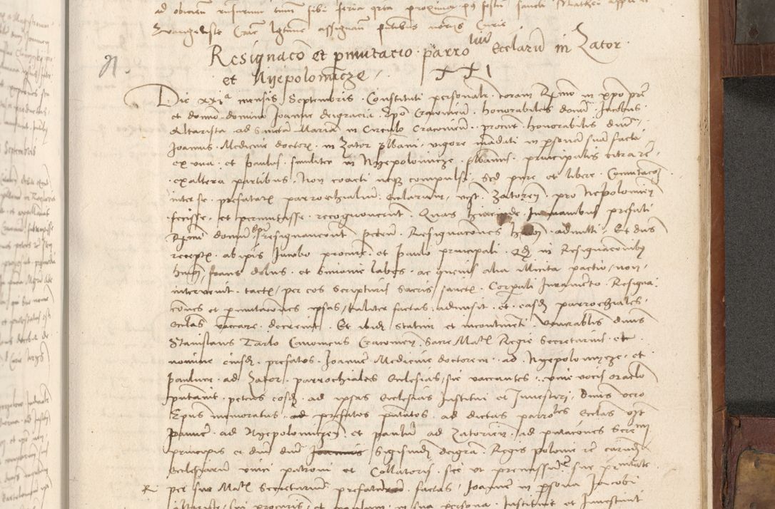 Zdjęcie nr 404 dla obiektu archiwalnego: Volumen II - um actorum episcopalium Joannis Konarski, episcopi Cracoviensis annorum sequentium: 1515, 1516, 1517, 1518, 1519, quorum indicem in dine huius voluminis videre est.