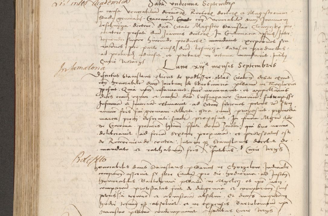 Zdjęcie nr 403 dla obiektu archiwalnego: Volumen II - um actorum episcopalium Joannis Konarski, episcopi Cracoviensis annorum sequentium: 1515, 1516, 1517, 1518, 1519, quorum indicem in dine huius voluminis videre est.