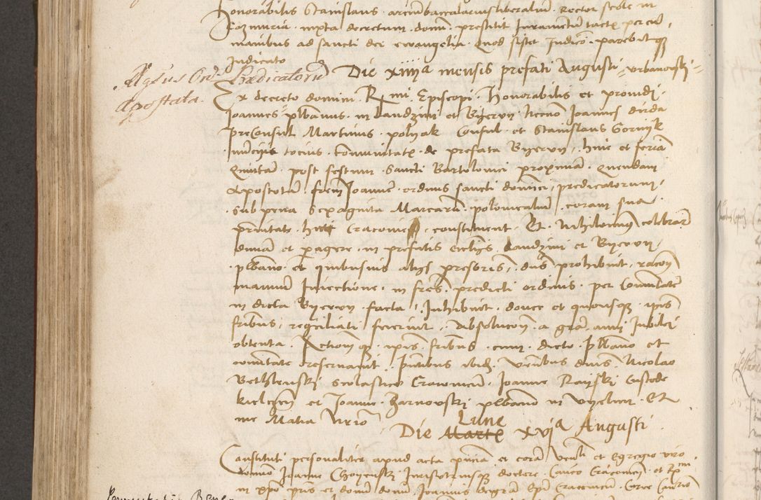 Zdjęcie nr 395 dla obiektu archiwalnego: Volumen II - um actorum episcopalium Joannis Konarski, episcopi Cracoviensis annorum sequentium: 1515, 1516, 1517, 1518, 1519, quorum indicem in dine huius voluminis videre est.