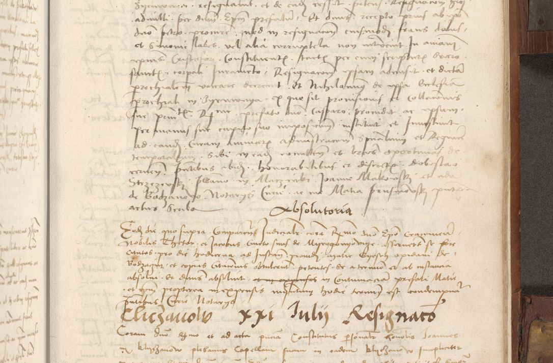 Zdjęcie nr 392 dla obiektu archiwalnego: Volumen II - um actorum episcopalium Joannis Konarski, episcopi Cracoviensis annorum sequentium: 1515, 1516, 1517, 1518, 1519, quorum indicem in dine huius voluminis videre est.