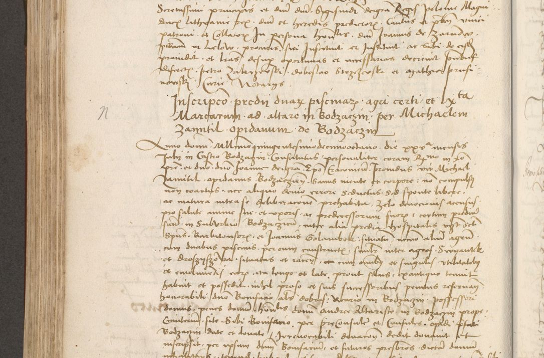 Zdjęcie nr 393 dla obiektu archiwalnego: Volumen II - um actorum episcopalium Joannis Konarski, episcopi Cracoviensis annorum sequentium: 1515, 1516, 1517, 1518, 1519, quorum indicem in dine huius voluminis videre est.