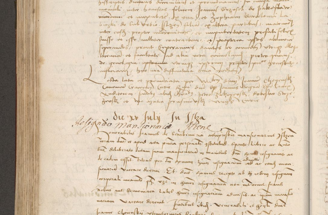 Zdjęcie nr 391 dla obiektu archiwalnego: Volumen II - um actorum episcopalium Joannis Konarski, episcopi Cracoviensis annorum sequentium: 1515, 1516, 1517, 1518, 1519, quorum indicem in dine huius voluminis videre est.