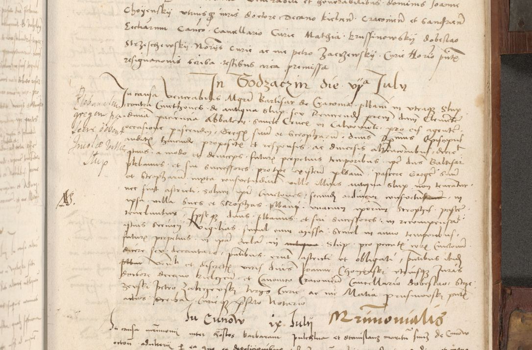 Zdjęcie nr 390 dla obiektu archiwalnego: Volumen II - um actorum episcopalium Joannis Konarski, episcopi Cracoviensis annorum sequentium: 1515, 1516, 1517, 1518, 1519, quorum indicem in dine huius voluminis videre est.