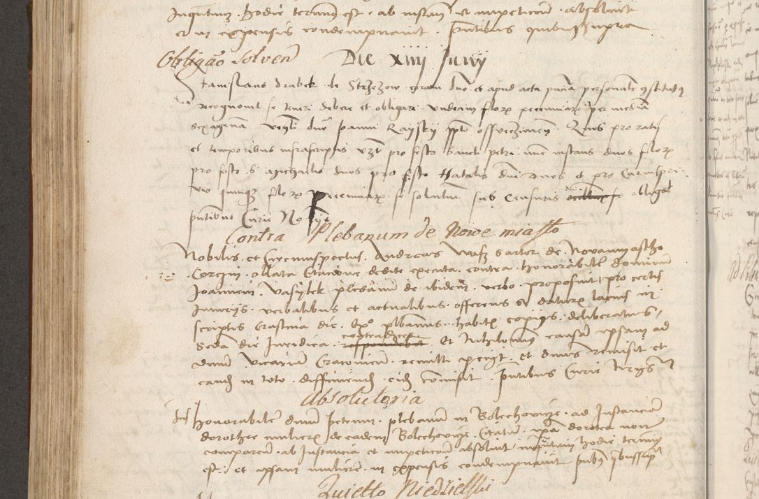 Zdjęcie nr 387 dla obiektu archiwalnego: Volumen II - um actorum episcopalium Joannis Konarski, episcopi Cracoviensis annorum sequentium: 1515, 1516, 1517, 1518, 1519, quorum indicem in dine huius voluminis videre est.