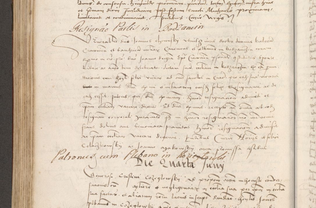 Zdjęcie nr 383 dla obiektu archiwalnego: Volumen II - um actorum episcopalium Joannis Konarski, episcopi Cracoviensis annorum sequentium: 1515, 1516, 1517, 1518, 1519, quorum indicem in dine huius voluminis videre est.