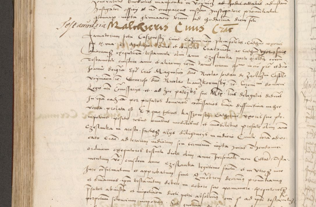 Zdjęcie nr 379 dla obiektu archiwalnego: Volumen II - um actorum episcopalium Joannis Konarski, episcopi Cracoviensis annorum sequentium: 1515, 1516, 1517, 1518, 1519, quorum indicem in dine huius voluminis videre est.