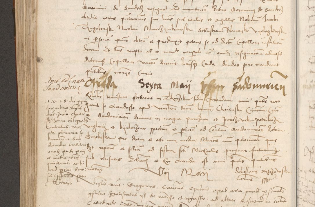 Zdjęcie nr 373 dla obiektu archiwalnego: Volumen II - um actorum episcopalium Joannis Konarski, episcopi Cracoviensis annorum sequentium: 1515, 1516, 1517, 1518, 1519, quorum indicem in dine huius voluminis videre est.