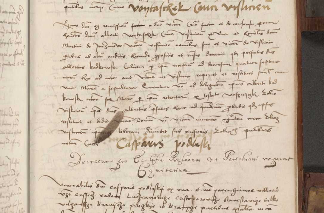 Zdjęcie nr 370 dla obiektu archiwalnego: Volumen II - um actorum episcopalium Joannis Konarski, episcopi Cracoviensis annorum sequentium: 1515, 1516, 1517, 1518, 1519, quorum indicem in dine huius voluminis videre est.