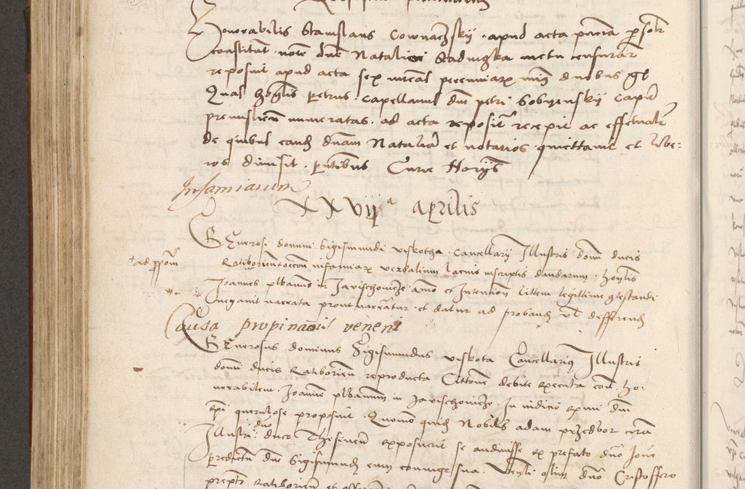 Zdjęcie nr 369 dla obiektu archiwalnego: Volumen II - um actorum episcopalium Joannis Konarski, episcopi Cracoviensis annorum sequentium: 1515, 1516, 1517, 1518, 1519, quorum indicem in dine huius voluminis videre est.