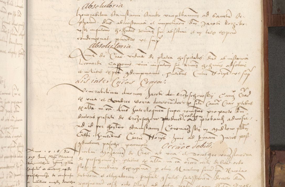 Zdjęcie nr 360 dla obiektu archiwalnego: Volumen II - um actorum episcopalium Joannis Konarski, episcopi Cracoviensis annorum sequentium: 1515, 1516, 1517, 1518, 1519, quorum indicem in dine huius voluminis videre est.