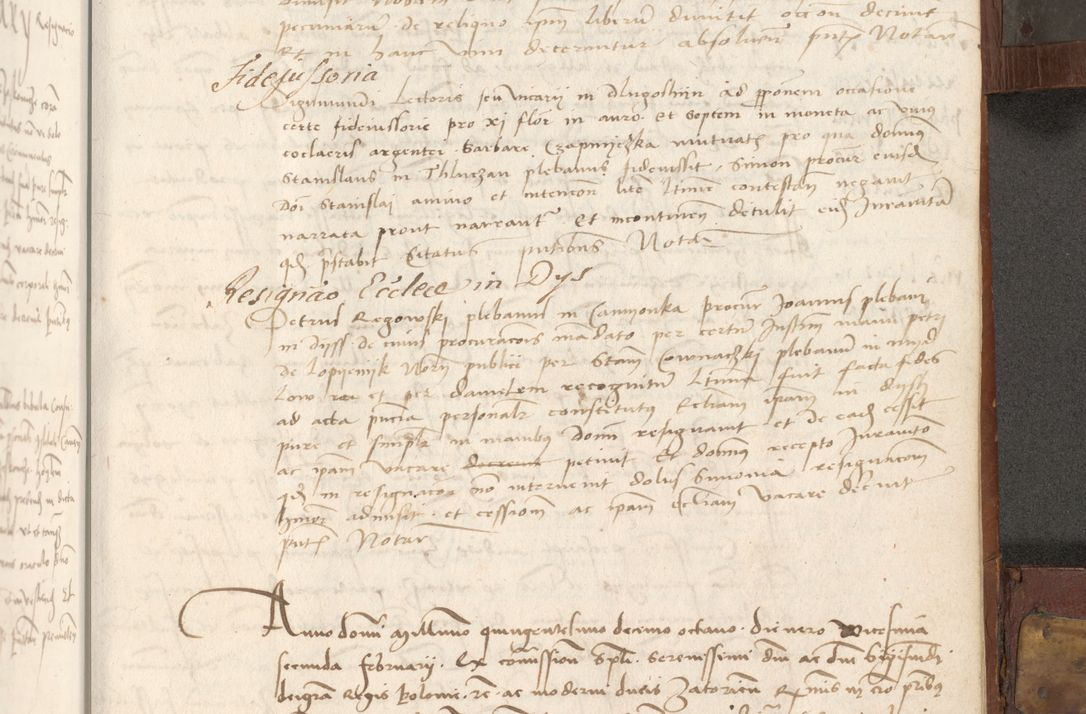 Zdjęcie nr 350 dla obiektu archiwalnego: Volumen II - um actorum episcopalium Joannis Konarski, episcopi Cracoviensis annorum sequentium: 1515, 1516, 1517, 1518, 1519, quorum indicem in dine huius voluminis videre est.