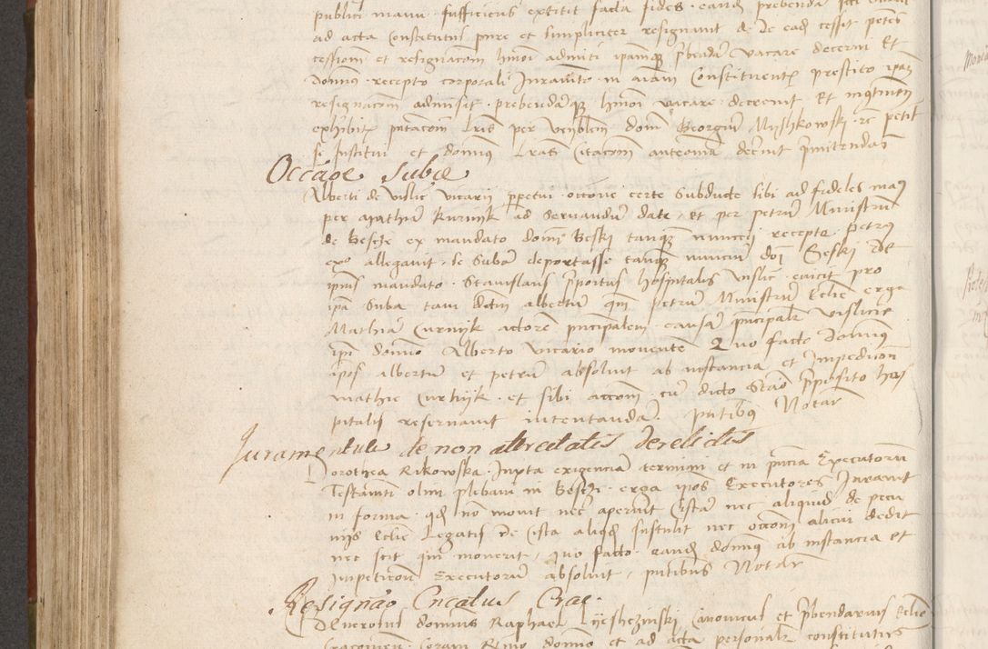 Zdjęcie nr 345 dla obiektu archiwalnego: Volumen II - um actorum episcopalium Joannis Konarski, episcopi Cracoviensis annorum sequentium: 1515, 1516, 1517, 1518, 1519, quorum indicem in dine huius voluminis videre est.
